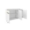 Manhattan Comfort Bradley 53.54 Buffet Stand, White 230BMC6 - alternate 8